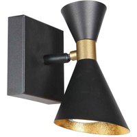 Wandleuchte - Preto - schwarz - metall - ø 9cm - - Anne Lighting von ANNE LIGHTING