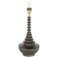 Tischlampe - Bois - schwarz - holz - ø 27cm - E27 - Anne Lighting von ANNE LIGHTING