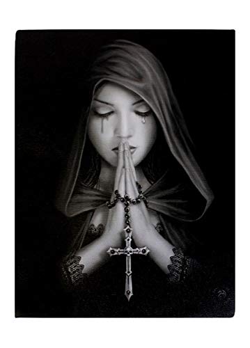 ANNE STOKES Fantastisches Design – Gotisches Gebet – Leinwandbild auf Rahmen, Wandschild/Wandkunst von ANNE STOKES