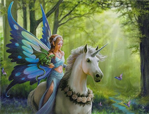 Realm of Enchantment - Fantastic Design by Artist Anne Stokes - Canvas Picture on Frame Wall Plaque / Wall Art by ANNE STOKES Realm of Enchantment - Fantastic Design by Artist Anne Stokes - Canvas Picture on Frame Wall Plaque / Wall Art by ANNE STOKES von ANNE STOKES