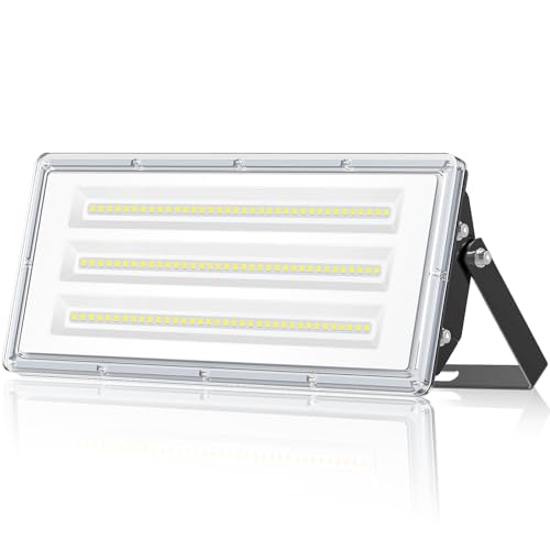 ANNIFUNLY LED Strahler Außen 100W, Hell 10000LM LED Fluter Kaltweiß 6500K LED Außenstrahler, IP67 Wasserdicht Aussenstrahler Flutlicht Aussenlampe für Gärten, Garage, Hinterhof, Fahrerstraße von ANNIFUNLY