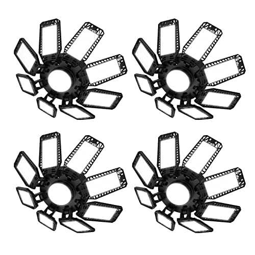 ANNIFUNLYLED Garagenlampe Led 210W - 4 Stück 21000lm Werkstattlampe Garagenbeleuchtung 6500K Verformbare Deckenlampe mit 8 Panel, E26/E27 Kellerlampe Bay Licht für Geschäft Werkstatt Scheune Lager ANNIFUNLYLED Garagenlampe Led 210W - 4 Stück 21000lm Werkstattlampe Garagenbeleuchtung 6500K Verformbare Deckenlampe mit 8 Panel, E26/E27 Kellerlampe Bay Licht für Geschäft Werkstatt Scheune Lager von ANNIFUNLY