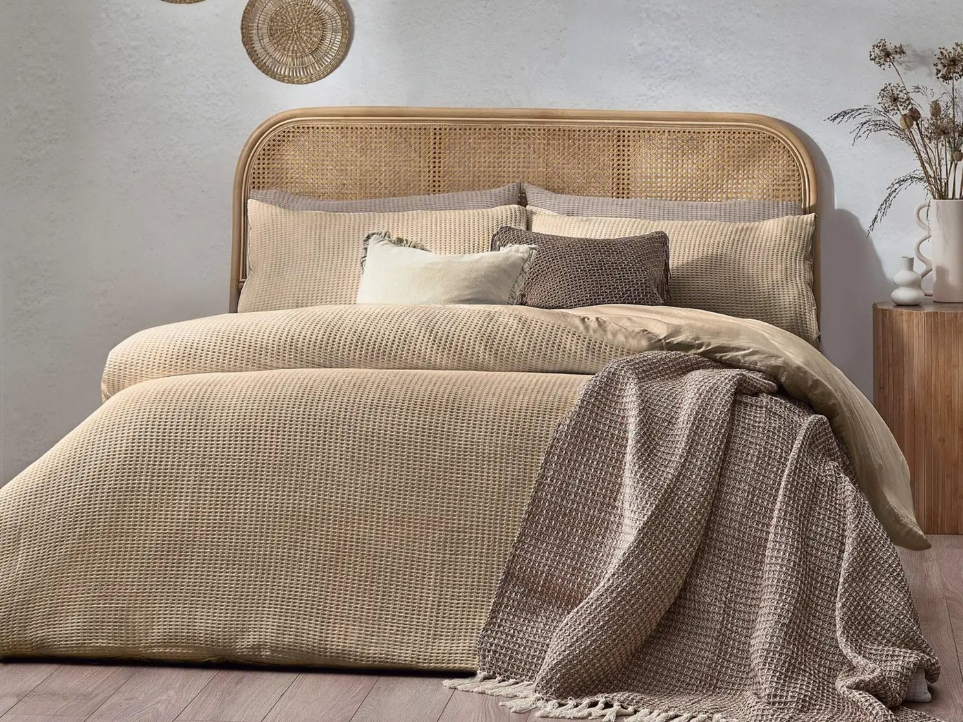 ANNIS Fashion & Accessoires Bettwäsche "CHUNKY WAFFLE", Baumwolle, 2 teilig, NEU, Waffelstruktur ANNIS Fashion & Accessoires Bettwäsche "CHUNKY WAFFLE", Baumwolle, 2 teilig, NEU, Waffelstruktur von ANNIS Fashion & Accessoires