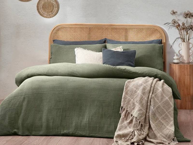 ANNIS Fashion & Accessoires Bettwäsche "CHUNKY WAFFLE", Baumwolle, 2 teilig, NEU, Waffelstruktur von ANNIS Fashion & Accessoires