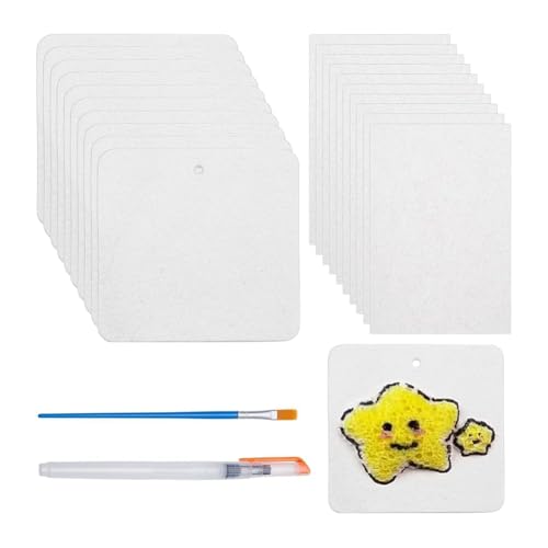 ANNJUC 20 Stk. Magischer Schaum Texturpapier 3D Zeichenmagie Leinwand Schwamm für Acrylics Malerei DIY 3D Kunst Zeichenpapierhandwerk ANNJUC 20 Stk. Magischer Schaum Texturpapier 3D Zeichenmagie Leinwand Schwamm für Acrylics Malerei DIY 3D Kunst Zeichenpapierhandwerk von ANNJUC