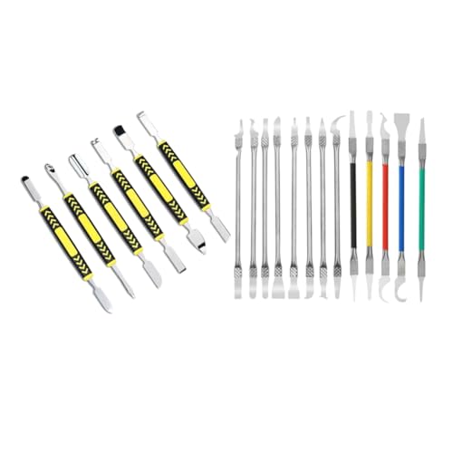 ANNJUC Elektronik-Öffnungshebel-Werkzeug-Reparatur-Set mit IC-Chip-Reparaturwerkzeugen, dünne Klinge, CPU-Entferner, BGA-Wartungsmesser, einfache Installation, einfach zu bedienen, 19-teilig von ANNJUC