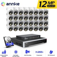 12MP Überwachungskamera Set Aussen,32 Kanäle nvr mit 32 poe Kameras,Bewegungserkennung,Nachtsicht,24/7 Aufnahme,1TB hdd - Annke 12MP Überwachungskamera Set Aussen,32 Kanäle nvr mit 32 poe Kameras,Bewegungserkennung,Nachtsicht,24/7 Aufnahme,1TB hdd - Annke von ANNKE