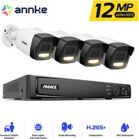 12MP cctv Überwachungskamera System Smart Dual Light Motion Detection Nachtsicht Videoüberwachungssets 4Kamera - Annke von ANNKE