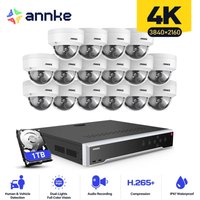 32 Kanal Videoüberwachungsset mit 16 Kamera Außen Nachtsichtkameras,E-Mail Benachrichtigung,APP/PC Zugriff Überwachungskamera,1TB hdd - Annke von ANNKE