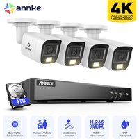 4K Kabelgebundenes Videoüberwachungsset für den Außenbereich, 8 Kanal dvr, 4 8MP Kameras,Farbnachtsicht, Fernzugriffssicherheitssystem,4TB - Annke 4K Kabelgebundenes Videoüberwachungsset für den Außenbereich, 8 Kanal dvr, 4 8MP Kameras,Farbnachtsicht, Fernzugriffssicherheitssystem,4TB - Annke von ANNKE
