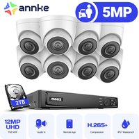 Annke - 8CH 8MP fhd poe Netzwerk-Videoüberwachungssystem nvr mit 8PCS 8MP IP-Überwachungskameras mit Unterstützung für TF-Karten zur Audioaufnahme von ANNKE