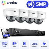 8CH Videoüberwachungssets 4K nvr 4×5MP Kamera Full hd ir Nachtsicht Wasserdichte Dome Kamera Bewegungserkennung fernüberwachung Sicherheits System von ANNKE
