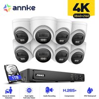 8CH nvr Videoüberwachungsset 8×8MP Smart Kameras Dual Light Turret Kamera Bewegungserkennung Sicherheits Überwachungs Kameras System - 1TB hdd - Annke von ANNKE