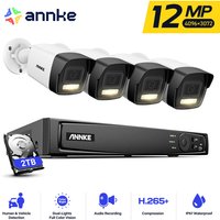 ANNKE 12MP CCTV Überwachungskamera System Smart Dual Light Motion Detection Nachtsicht Videoüberwachungssets 4Kamera - 2TB von ANNKE