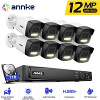 ANNKE 12MP CCTV Überwachungskamera System Smart Dual Light Motion Detection Nachtsicht Videoüberwachungssets 8Kamera - 1TB von ANNKE