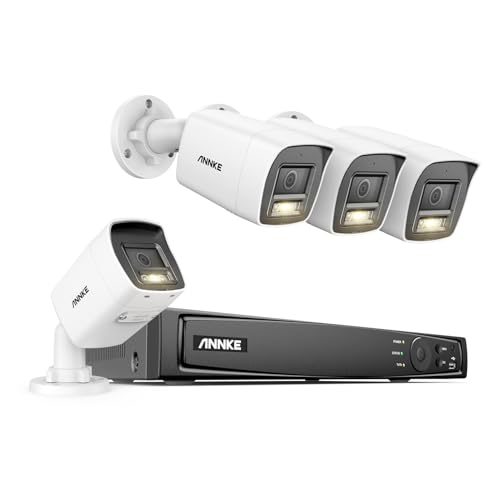 ANNKE 12MP PoE Überwachungskamera Set Aussen, 8 X Kamera mit Person- und Fahrzeugerkennung, 100ft Farbenachtsicht, IP67, 24/7 Videoüberwachung, SD-Kartensteckplatz bis zu 512G, Keine Festplatte ANNKE 12MP PoE Überwachungskamera Set Aussen, 8 X Kamera mit Person- und Fahrzeugerkennung, 100ft Farbenachtsicht, IP67, 24/7 Videoüberwachung, SD-Kartensteckplatz bis zu 512G, Keine Festplatte von ANNKE