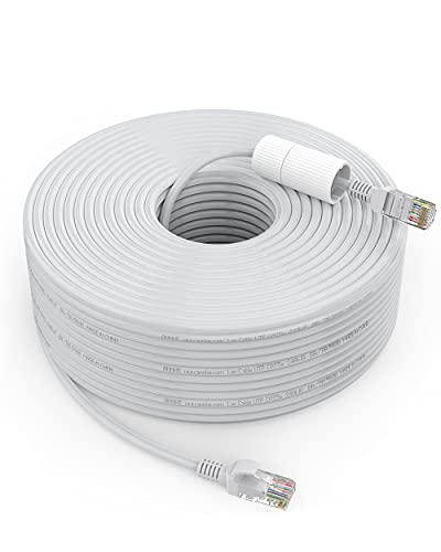 ANNKE 30m/100ft Ethernet Kabel Netzwerkkabel für PoE IP Überwachungskameras, Computer, Zuhause, Büro，100 Mbit/s hohe Übertragungsgeschwindigkeit, Wetterfest im Freien PoE Kamera Kabel von ANNKE