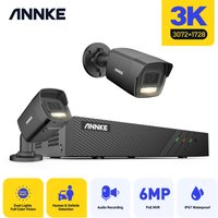 ANNKE 3K PoE Überwachungskamera Set 8CH NVR 2X 5MP Kamera Intelligentes Dual Light Nachtsicht PoE Video Sicherheits System von ANNKE