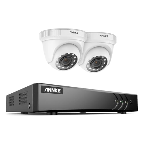 ANNKE 4CH 5MP Lite h.265+ 5 in 1 DVR Recorder Con 1080P Verkabelt Aussen Überwachungskamera Set ohne Festplatte, 2 Outdoor 2MP Video Sicherheitskamera, IR Nachtsicht, Bewegungsalarm ANNKE 4CH 5MP Lite h.265+ 5 in 1 DVR Recorder Con 1080P Verkabelt Aussen Überwachungskamera Set ohne Festplatte, 2 Outdoor 2MP Video Sicherheitskamera, IR Nachtsicht, Bewegungsalarm von ANNKE