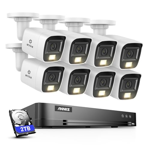 ANNKE 4K Abelgebundene Überwachungskamera Aussen Set, DVR Recorder 16 Kanal mit Smarter Personenerkennung und Fahrzeugerkennung, 8X 8MP Analog Kamera Überwachung mit Farb Nachtsicht, 2TB Festplatte ANNKE 4K Abelgebundene Überwachungskamera Aussen Set, DVR Recorder 16 Kanal mit Smarter Personenerkennung und Fahrzeugerkennung, 8X 8MP Analog Kamera Überwachung mit Farb Nachtsicht, 2TB Festplatte von ANNKE