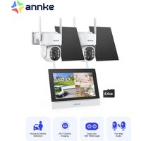 ANNKE 4MP Smart Network Security Solar-Kamerasystem mit Personenerkennung, 24/7-Aufzeichnung ANNKE 4MP Smart Network Security Solar-Kamerasystem mit Personenerkennung, 24/7-Aufzeichnung von ANNKE