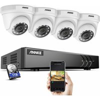 Annke - 5MP Lite H.265+ DVR-Überwachungskamera-Set für den Außenbereich mit 1 tb Festplatte und 4 wasserdichten 1080p-Überwachungskameras, von ANNKE