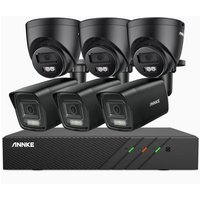 ANNKE 5MP Überwachungskamera Set 8 Kanäle mit 6 Kameras Bewegungserkennung Nachtsicht 24/7 Videoüberwachung von ANNKE