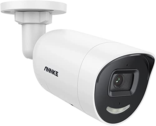 ANNKE 4K PoE CCTV Überwachungskamera mit Personen-/Fahrzeugerkennung, IP67 IP Außenkamera mit Scheinwerfer, 130 Fuß Farb-Nachtsicht, Zwei-Wege-Audio, Micro-SD-Kartensteckplatz, AC800 von ANNKE