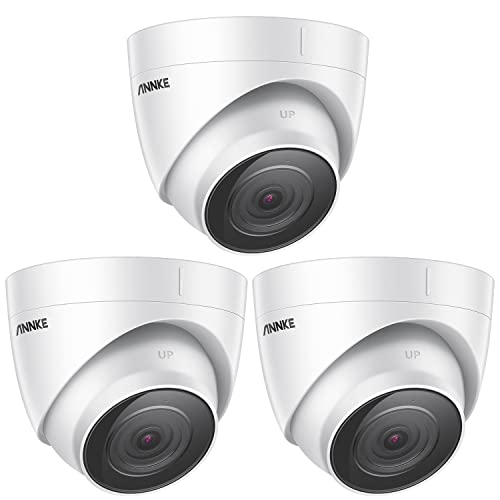 ANNKE C800 4K PoE Überwachungskamera außen, 3 Stück 8MP PoE Kamera überwachung mit Audio, Personen- und Fahrzeugerkennung, EXIR Nachtsicht 2.0, 123° Sichtfeld, Unterstützt RTSP und ONVIF von ANNKE