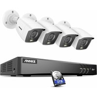 NC800 4K uhd PoE-Überwachungskameras, echte Nachtsicht, Bullet-IP-Audio-Überwachungskamera mit KI-Menschenerkennung, für CCTV-Überwachung im Freien von ANNKE