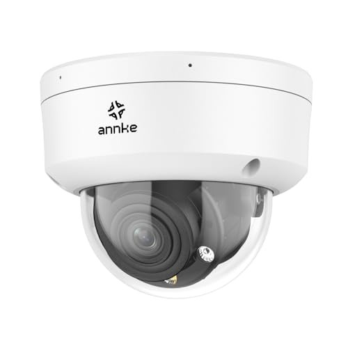 ANNKE 4K IP PoE Überwachungskamera mit 4-facher optischer Zoom, Person- und Fahrzeugerkennung mit Taschenlampenalarm, IP67&IK08, Vollfarb-Nachtsicht, Micro-SD-Kartensteckplatz bis zu 512G von ANNKE