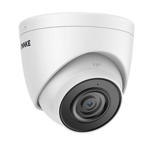 ANNKE PoE Überwachungskamera, 5MP IP Kamera Aussen mit Audio, Kamera Überwachung 30m IR Nachtsicht, 120 dB WDR und 3D DNR, Unterstützt 256GB TF Karte, Fernzugriff, funktioniert mit Alexa von ANNKE
