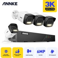 ANNKE Überwachungskamera Set 6MP POE NVR 8CH 4× 5MP IP Kamera Überwachung IR Alarm Nachtsicht Videoüberwachungssets Sicherheitssystem von ANNKE