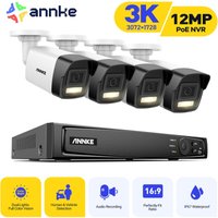 ANNKE Überwachungskamera Set Aussen 12MP H.265+ NVR mit 4 Kameras 5MP Bewegungserkennung E-Mail Alarm Fernzugriff ANNKE Überwachungskamera Set Aussen 12MP H.265+ NVR mit 4 Kameras 5MP Bewegungserkennung E-Mail Alarm Fernzugriff von ANNKE
