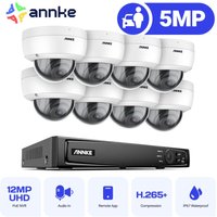 Berwachungskamera Set nvr 8× Kamera Außen IP66 Intelligentes Mikrofon Fernzugriffskamera Videoüberwachung System - Annke von ANNKE