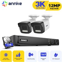 ANNKE Überwachungskamera Set PoE Aussen 12MP NVR mit 2 Kameras Bewegungserkennung E-Mail Alarm Fernzugriff Videoüberwachung Kit 1TB ANNKE Überwachungskamera Set PoE Aussen 12MP NVR mit 2 Kameras Bewegungserkennung E-Mail Alarm Fernzugriff Videoüberwachung Kit 1TB von ANNKE