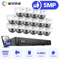 Videoüberwachungsset 16 Kamera Intelligente Nachtsicht Überwachungssystem Fernzugriffs Kamera 4TB - Annke von ANNKE