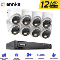 12MP Videoüberwachungssets Smart Dual Light Nachtsicht Überwachungskamera Kit 8Kamera Ferner Monitor - Annke von ANNKE