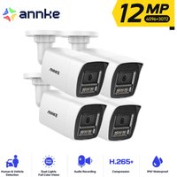 Annke - 12MP ip Aussen Überwachungskamera mit Bewegungserkennung Farb Nachtsicht,4PCS von ANNKE
