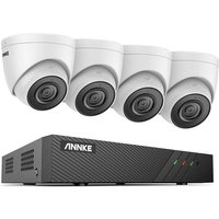 3K kabelgebundenes Outdoor-Überwachungskamera-Set mit Personen-/Fahrzeugerkennung, Videoüberwachungs-Set mit 6 mp nvr und 4 x 3K PoE IP-Kamera mit von ANNKE