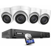 Annke - 4K/8MP Outdoor-Überwachungskamera, Videoüberwachungsset mit 8CH 2TB nvr und 4X 8MP PoE IP-Kamera, Bewegungserkennung, IP67 wasserdicht, 30M von ANNKE