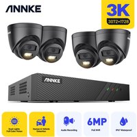 Annke 5mp Videoüberwachungskit 4 Infrarot Kamera Smart Dual Light Nachtsicht Überwachungskamera Kit von ANNKE