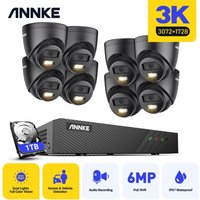 Annke 5mp Videoüberwachungskit Nvr 8 Infrarot Kamera Smart Dual Light Nachtsicht Überwachungskamera Kit 1tb von ANNKE
