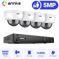 8CH Videoüberwachungssets 4K nvr 4×5MP Kamera Full hd ir Nachtsicht Wasserdichte Dome Kamera Bewegungserkennung fernüberwachung Sicherheits System von ANNKE