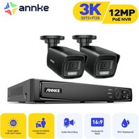 Berwachungskamera Set Intelligentes Dual Licht mit 4 Kameras Nachtsicht E-Mail Alarm Aussen Videoüberwachung Kit app/pc Fernbedienung - Annke von ANNKE