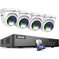 Berwachungskamera Set 4×2MP Vollfarbige Nachtsicht Smart Kamera Videoüberwachungssets Fernzugriff 2TB - Annke von ANNKE