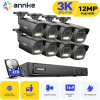 Kit de Vidéosurveillance Smart Dual Light avec 8 Caméras 5MP Vision Nocturne Alarme E-Mail Kit Caméra de Surveillance Exterieure app/pc à Distance von ANNKE