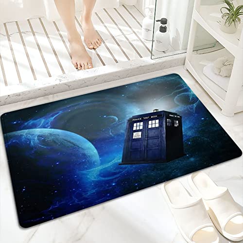 Badematte, rutschfest Waschbar Badezimmerteppich 60x100 cm,Doctor Who Thema Film Space Kunstdruck,Badvorleger mit Wasserabsorbierenden, Weichen Mikrofasern für Badewanne, Dusche und Badezimmer von ANNKOOT