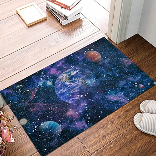 Weich Badezimmerteppich 50x80 cm,Himmelsraum Science-Fiction-Universum Fantasy High Nature Nebula Astronaut,Rutschfest waschbar Badematte, Badteppich Mikrofaser Saugfähig Badvorleger Duschvorleger von ANNKOOT