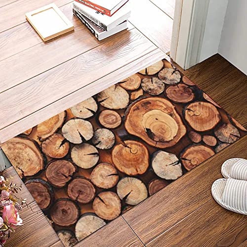 Weich Badezimmerteppich 50x80 cm,Rissansicht Holz Logging Naturteil Top Kreativ Schnitt Textur Lay Logs Abstrak,Rutschfest waschbar Badematte, Badteppich Mikrofaser Saugfähig Badvorleger Duschvorleger Weich Badezimmerteppich 50x80 cm,Rissansicht Holz Logging Naturteil Top Kreativ Schnitt Textur Lay Logs Abstrak,Rutschfest waschbar Badematte, Badteppich Mikrofaser Saugfähig Badvorleger Duschvorleger von ANNKOOT